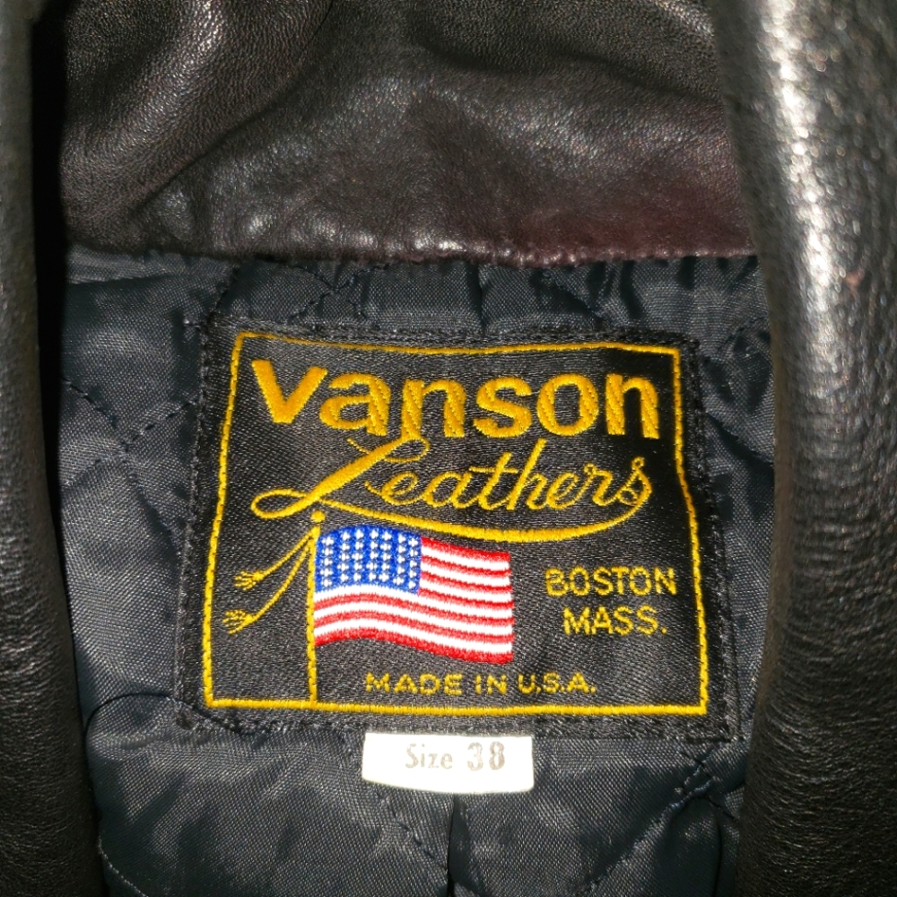 Men's Vanson leather jacket